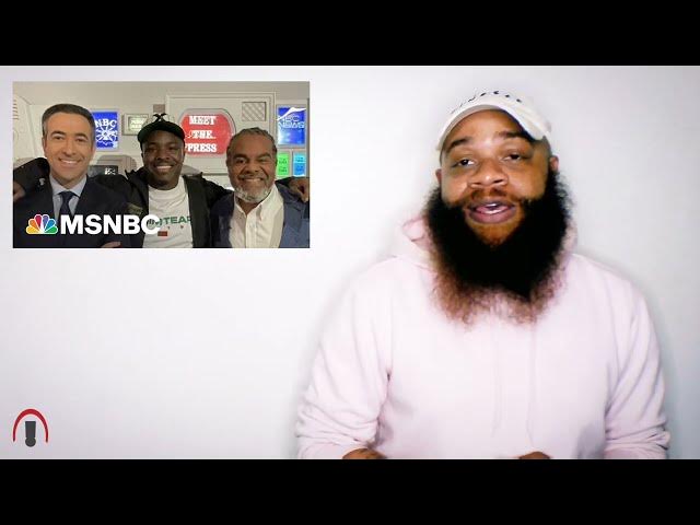 video of: Ari Melber and IDK premier a new music video on MSNBC