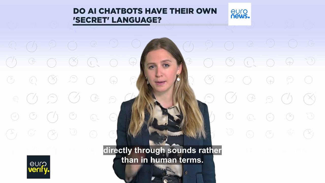 'Video thumbnail for Can AI chatbots speak in their own 'secret' language?'