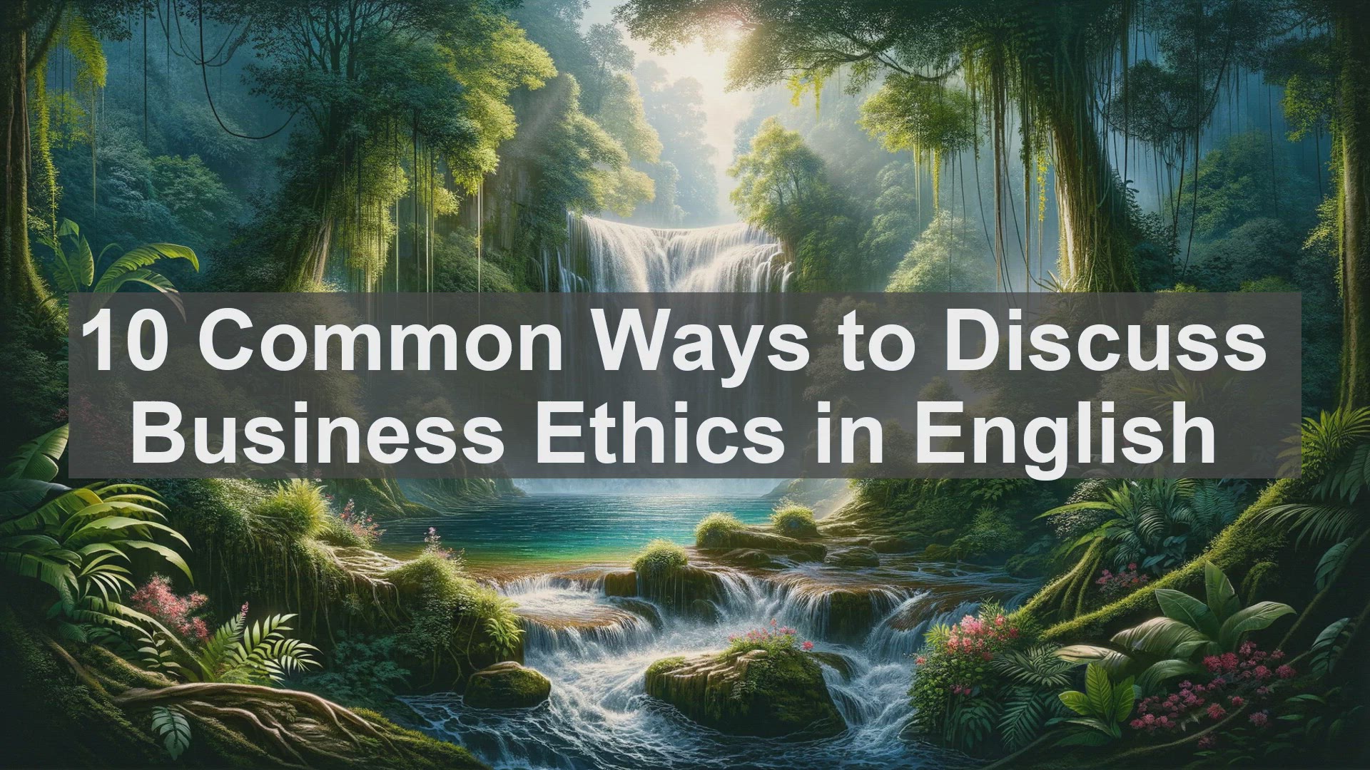 'Video thumbnail for 10 Common Ways to Discuss Business Ethics in English '