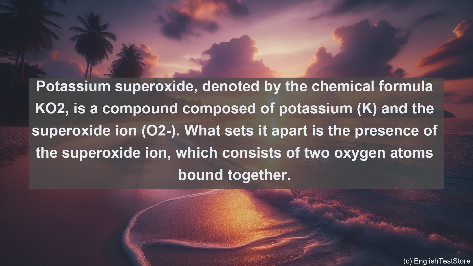 'Video thumbnail for Potassium superoxide in science  definition and examples'