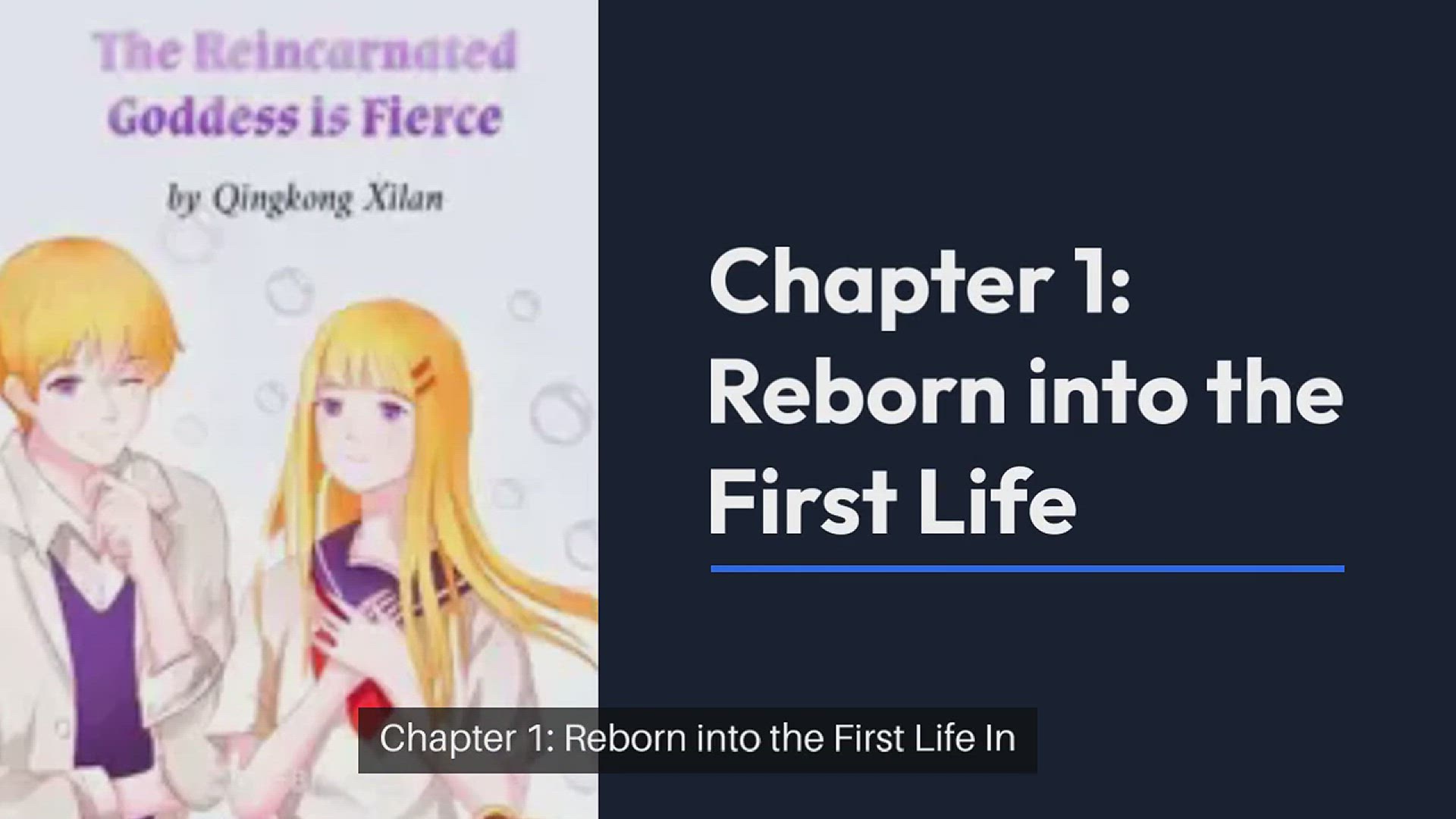'Video thumbnail for The Reincarnated Goddess is Fierce, Chapter 1 Summary'