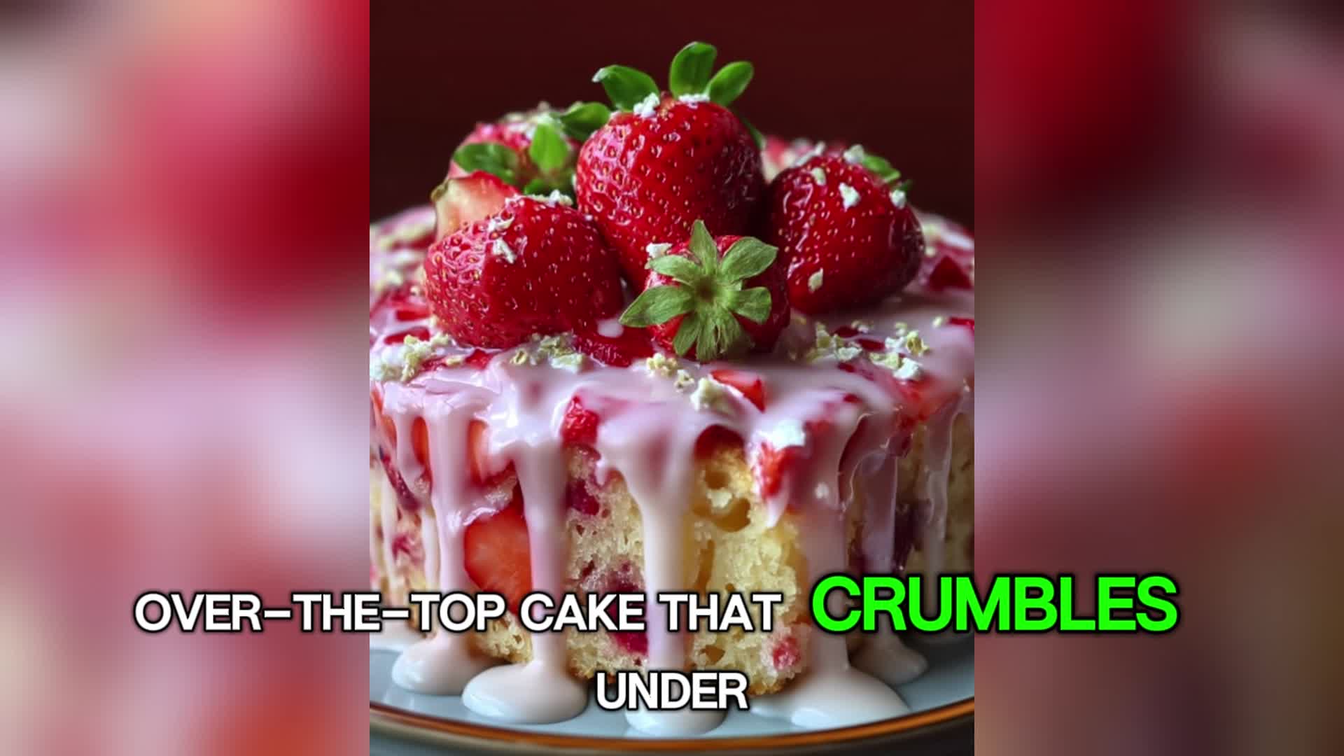 Video thumbnail for Strawberry Earthquake Cake