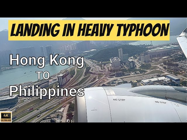 Video thumbnail for SCARY LANDING DURING STRONG TYPHOON IN THE PHILIPPINES | TYPHOON KARDING | ?? CEBU PACIFIC [4K]