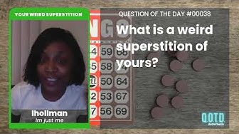 Video thumbnail for lhollman has a family routine to get rid of bad luck. Whatever works!