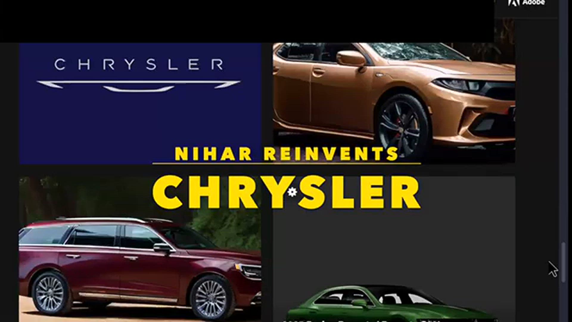 'Video thumbnail for Reinventing Chrysler with a new lineup of cars!'