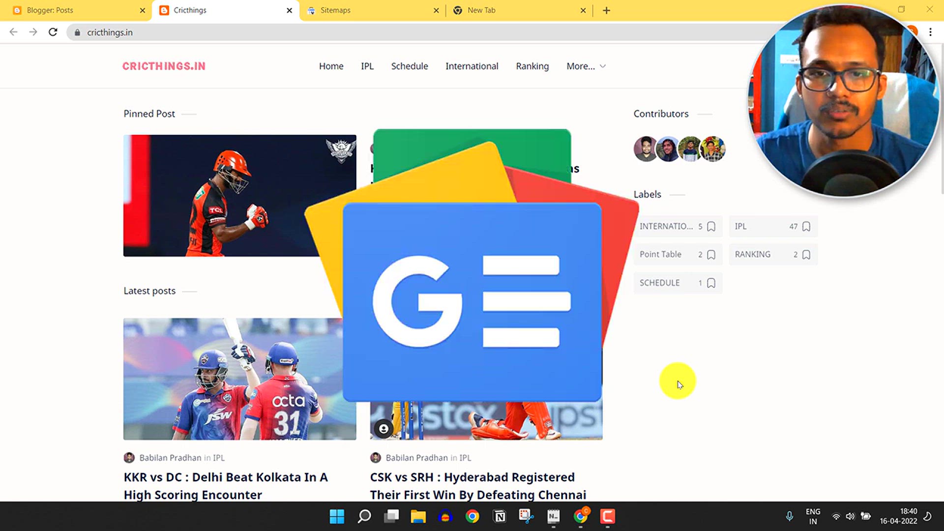 'Video thumbnail for How to Get Google News Approval on Blogger And WordPress _ Step-By-Step'