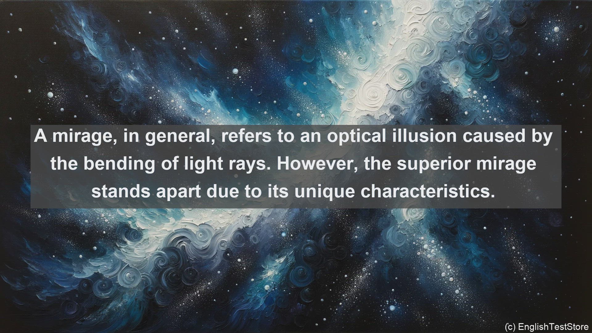 'Video thumbnail for Superior mirage in science  definition and examples'
