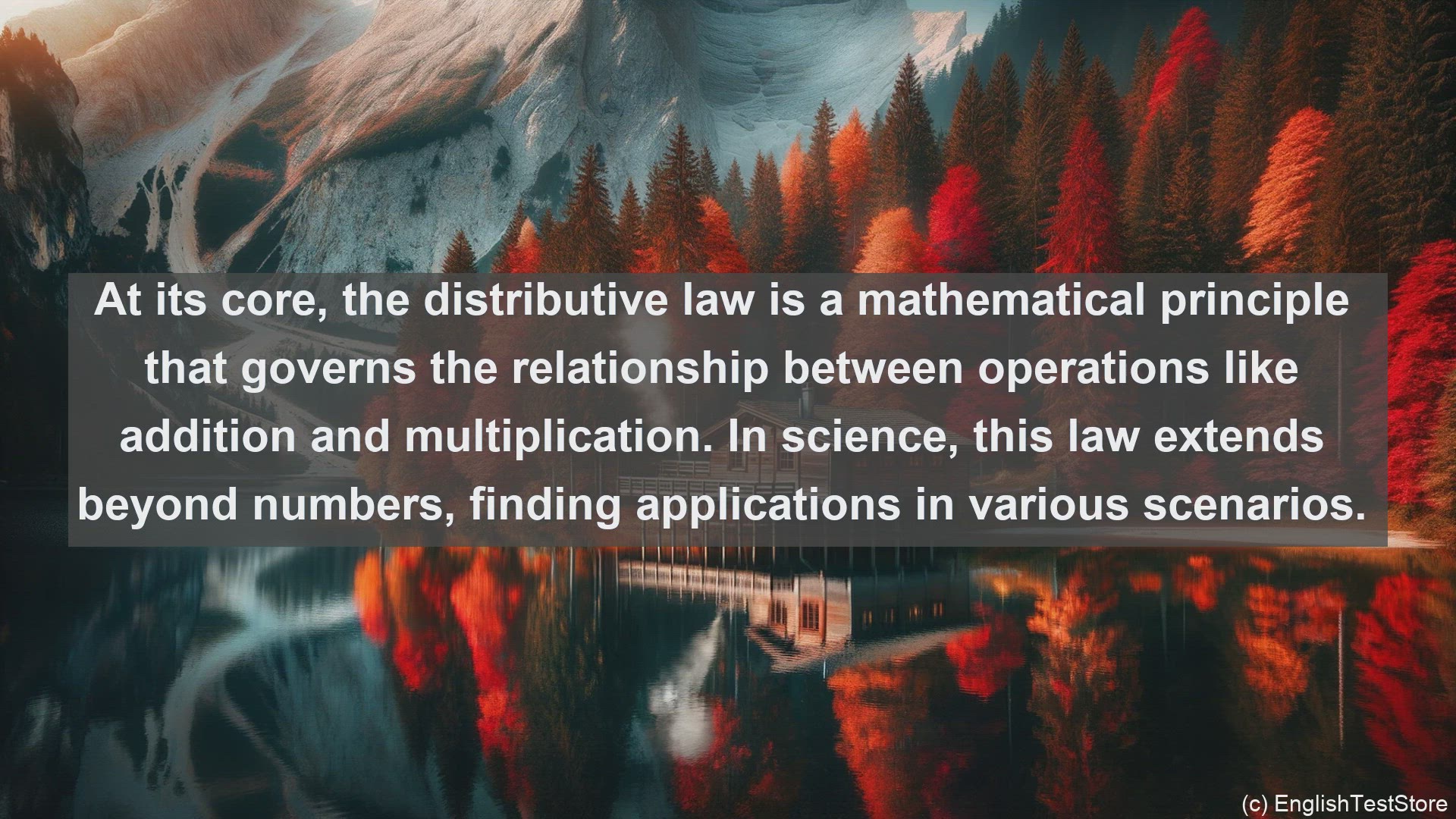 'Video thumbnail for Distributive law in science  definition and examples'