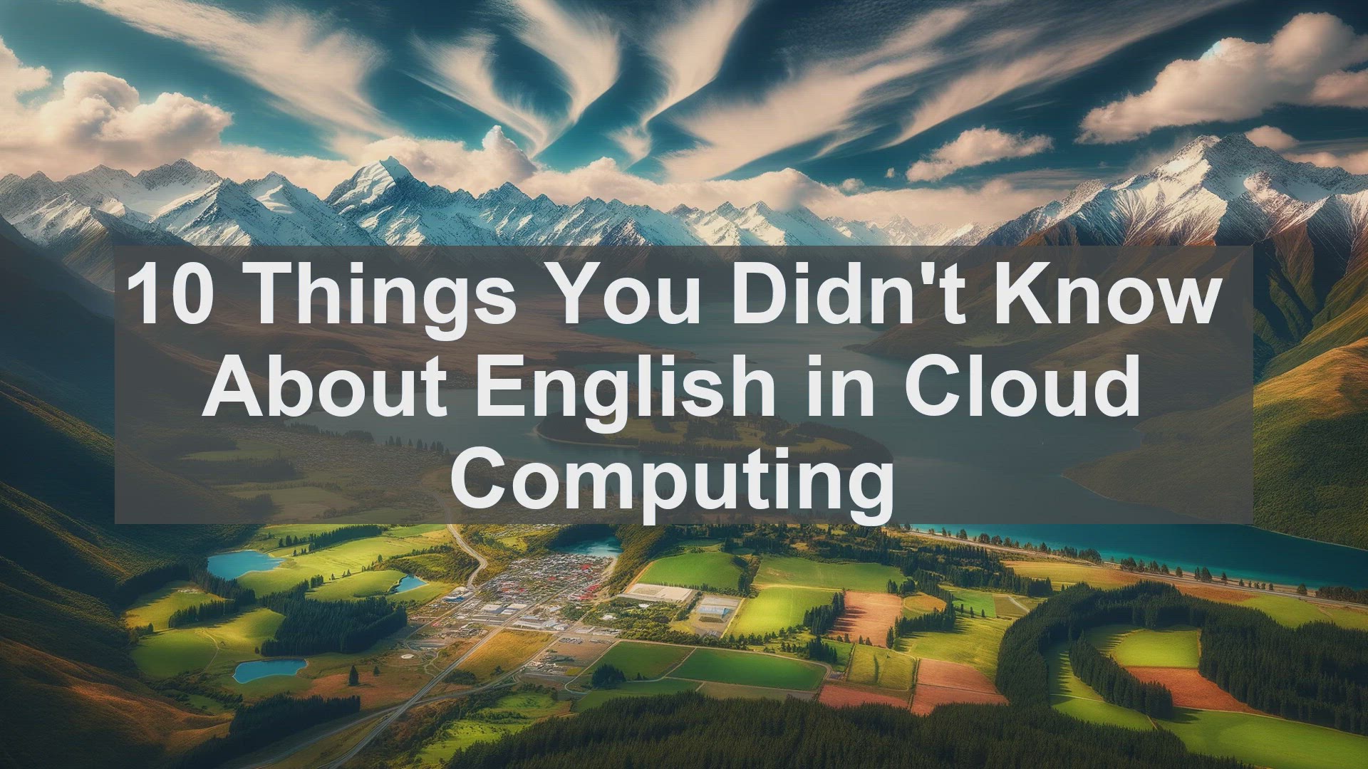 'Video thumbnail for 10 Things You Didn't Know About English in Cloud Computing '