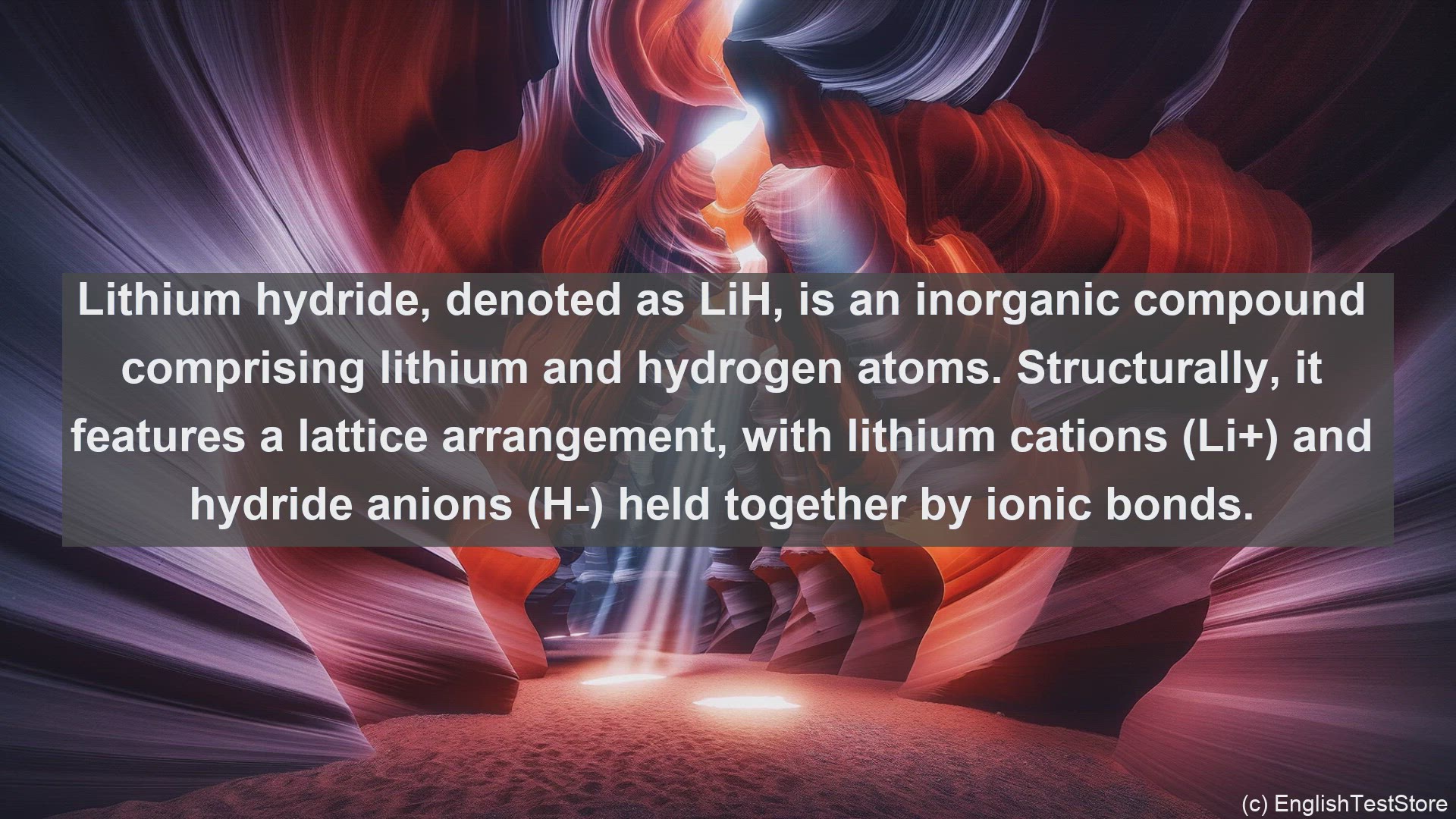 'Video thumbnail for Lithium hydride in science  definition and examples'