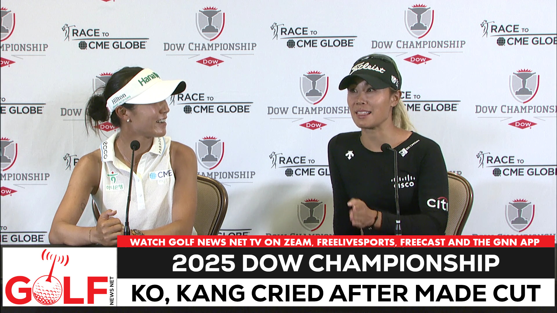 'Video thumbnail for Lydia Ko, Danielle Kang cried making Dow Championship cut'