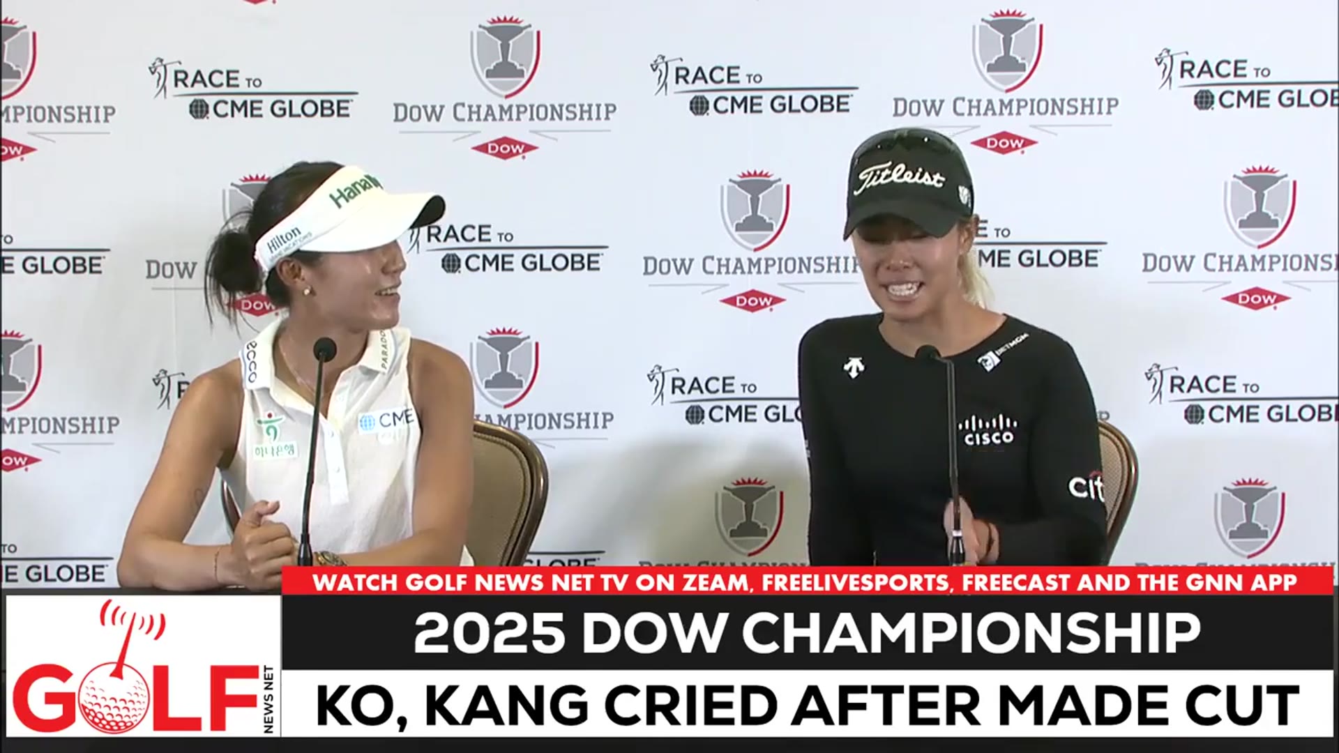 'Video thumbnail for Lydia Ko, Danielle Kang cried making Dow Championship cut'