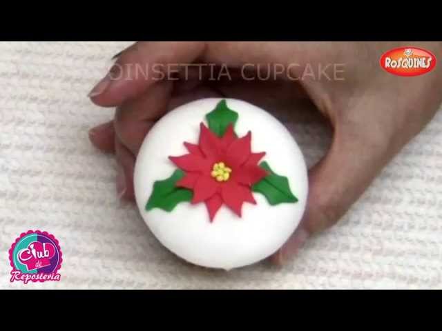 'Video thumbnail for Christmas Poinsettia Cupcake'