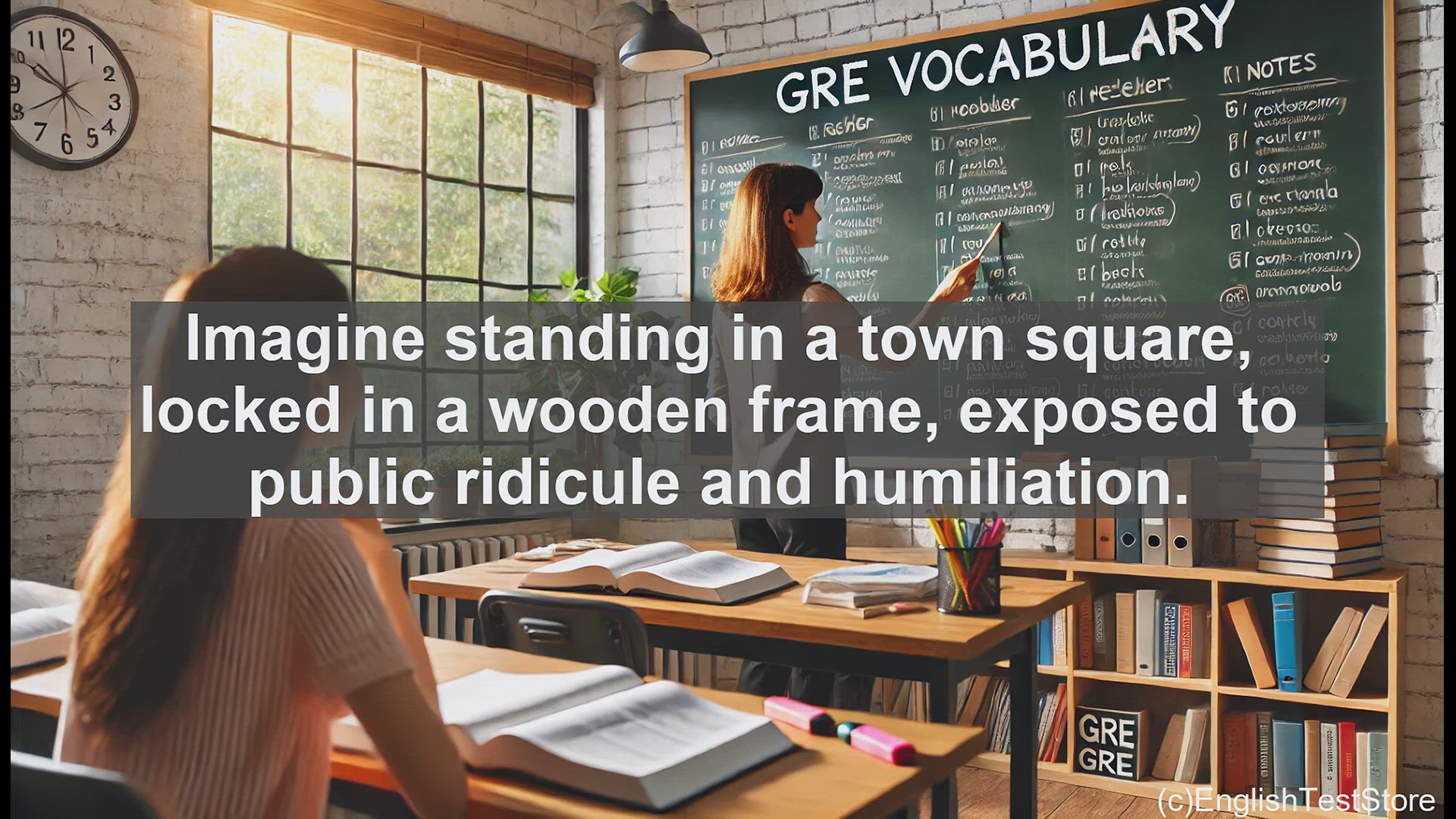 'Video thumbnail for GRE Vocabulary Lesson: The Pillory - From Public Shaming to Powerful Criticism'