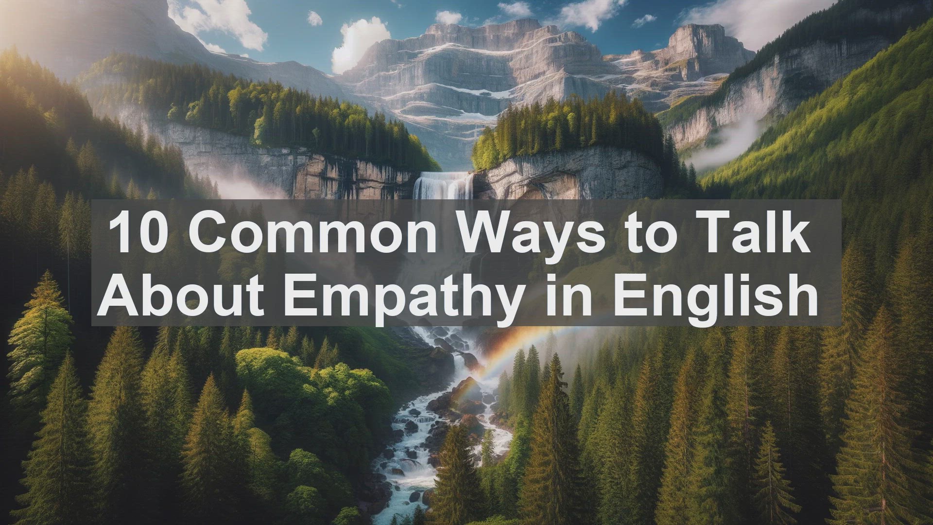 'Video thumbnail for 10 Common Ways to Talk About Empathy in English '