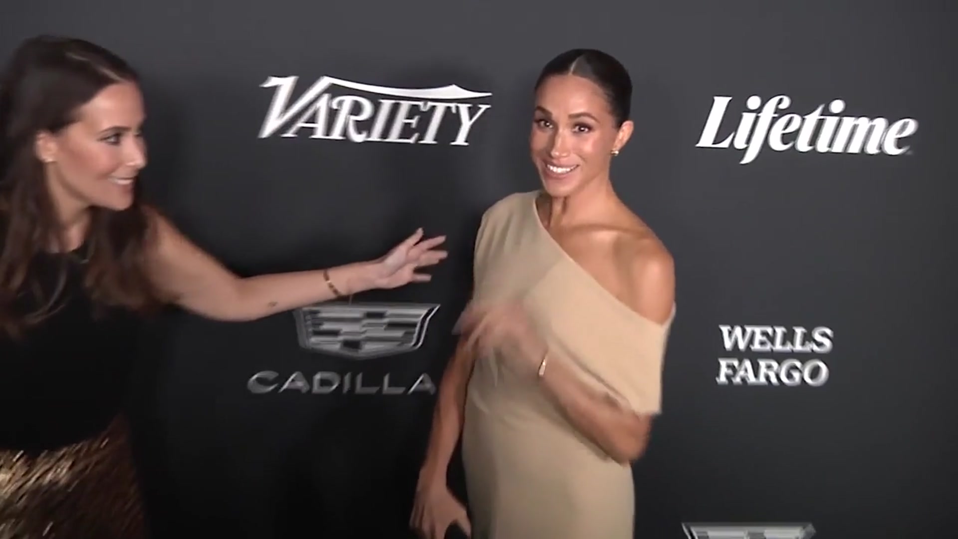 'Video thumbnail for Meghan Markle's friend defends her after critics slam pregnancy dance video'