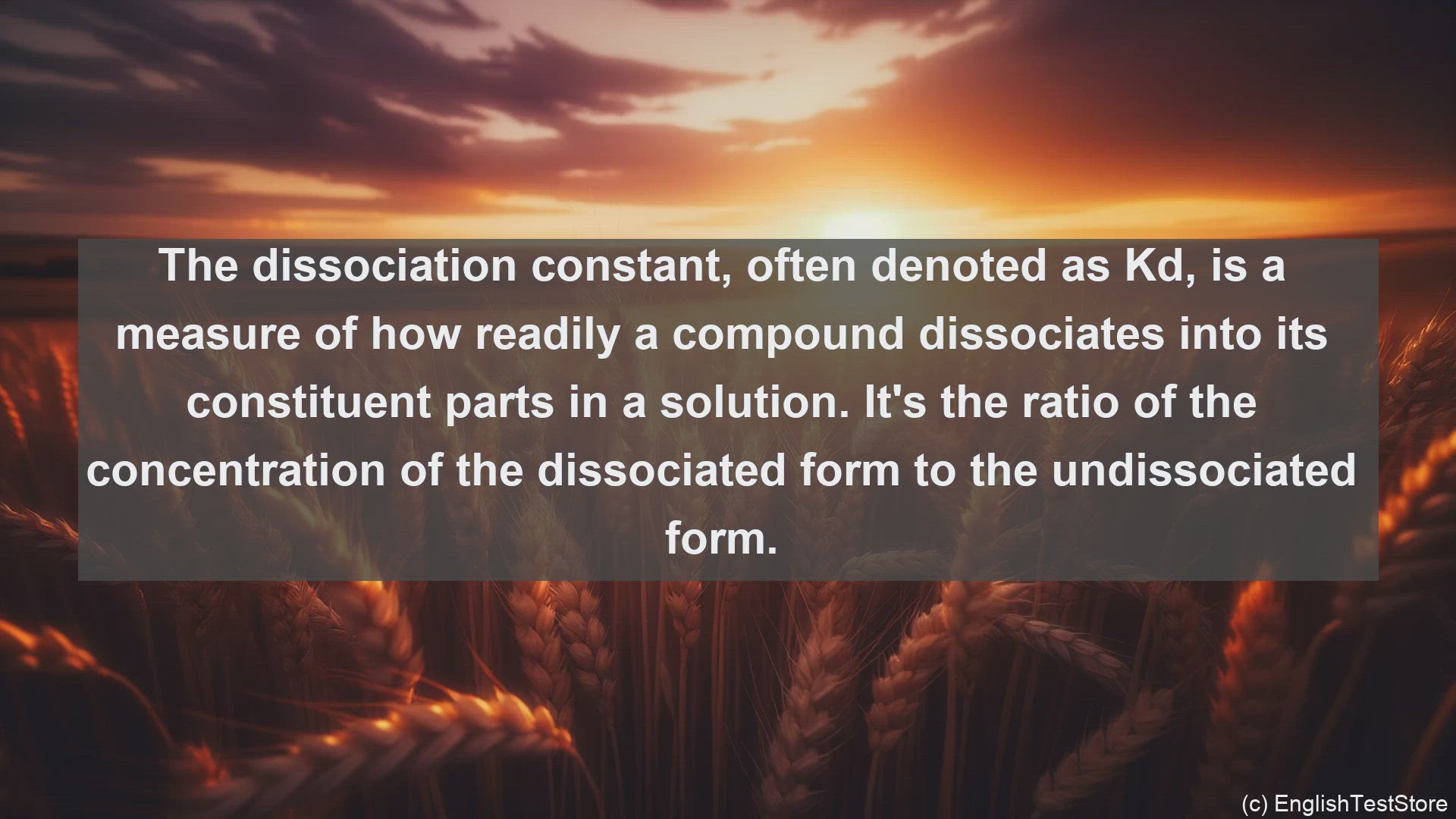 'Video thumbnail for Dissociation constant in science  definition and examples'
