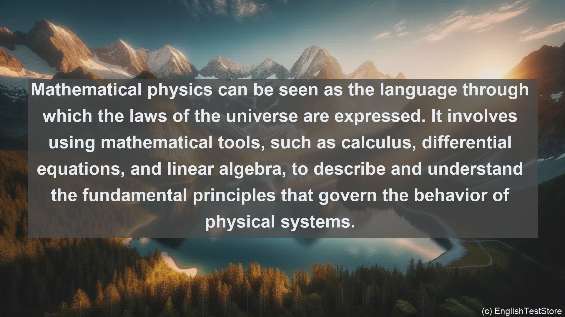 'Video thumbnail for Mathematical physics in science  definition and examples'