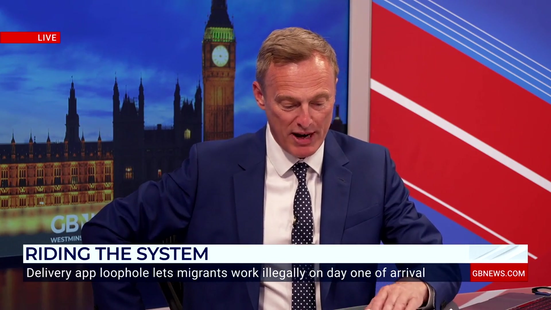 'Video thumbnail for WATCH: Chris Philp calls on Home Secretary to 'take action' on illegal migrants working as food delivery riders'