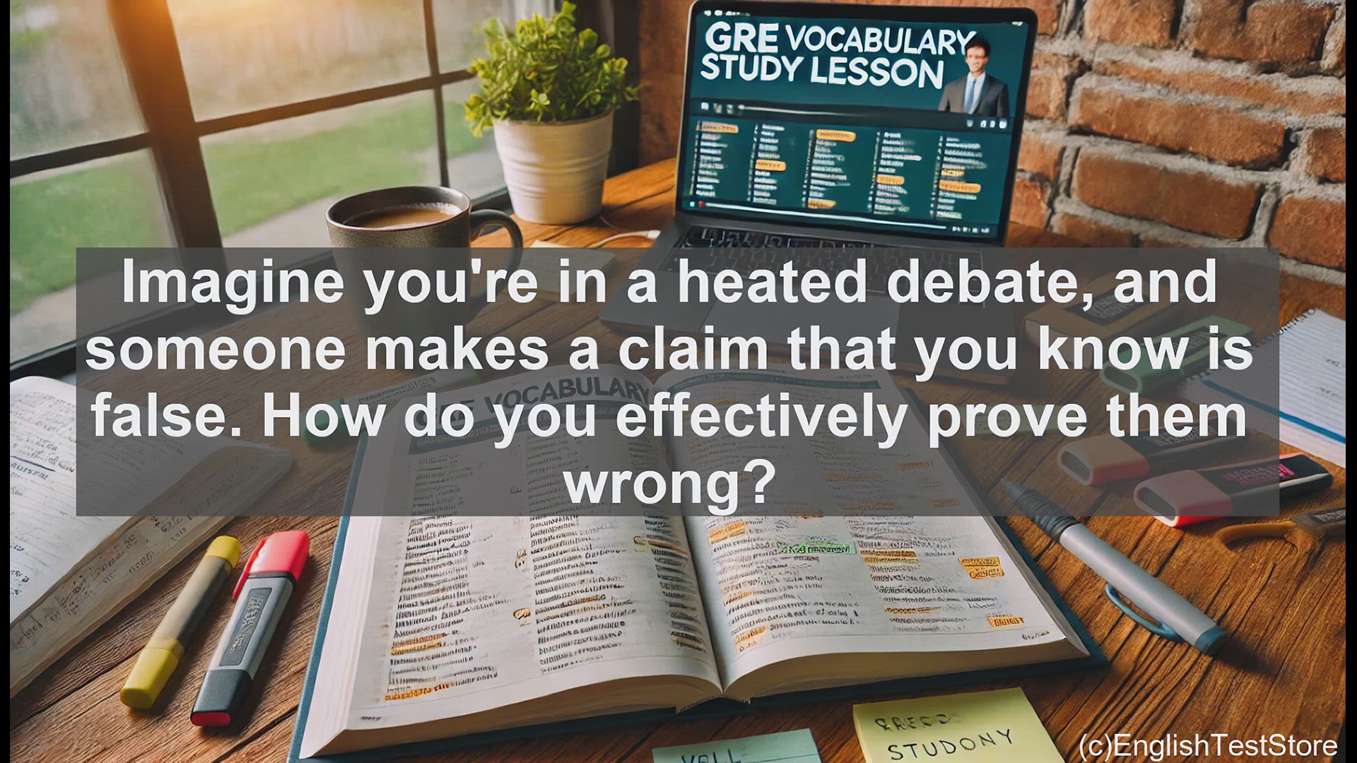 'Video thumbnail for GRE Vocabulary Lesson: Mastering the Art of Refutation - Effectively Disproving False Claims'