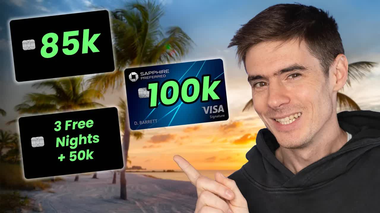 'Video thumbnail for ben hedges: maximize credit card bonuses: april 2025 travel rewards with chase sapphire, marriott bonvoy & more'