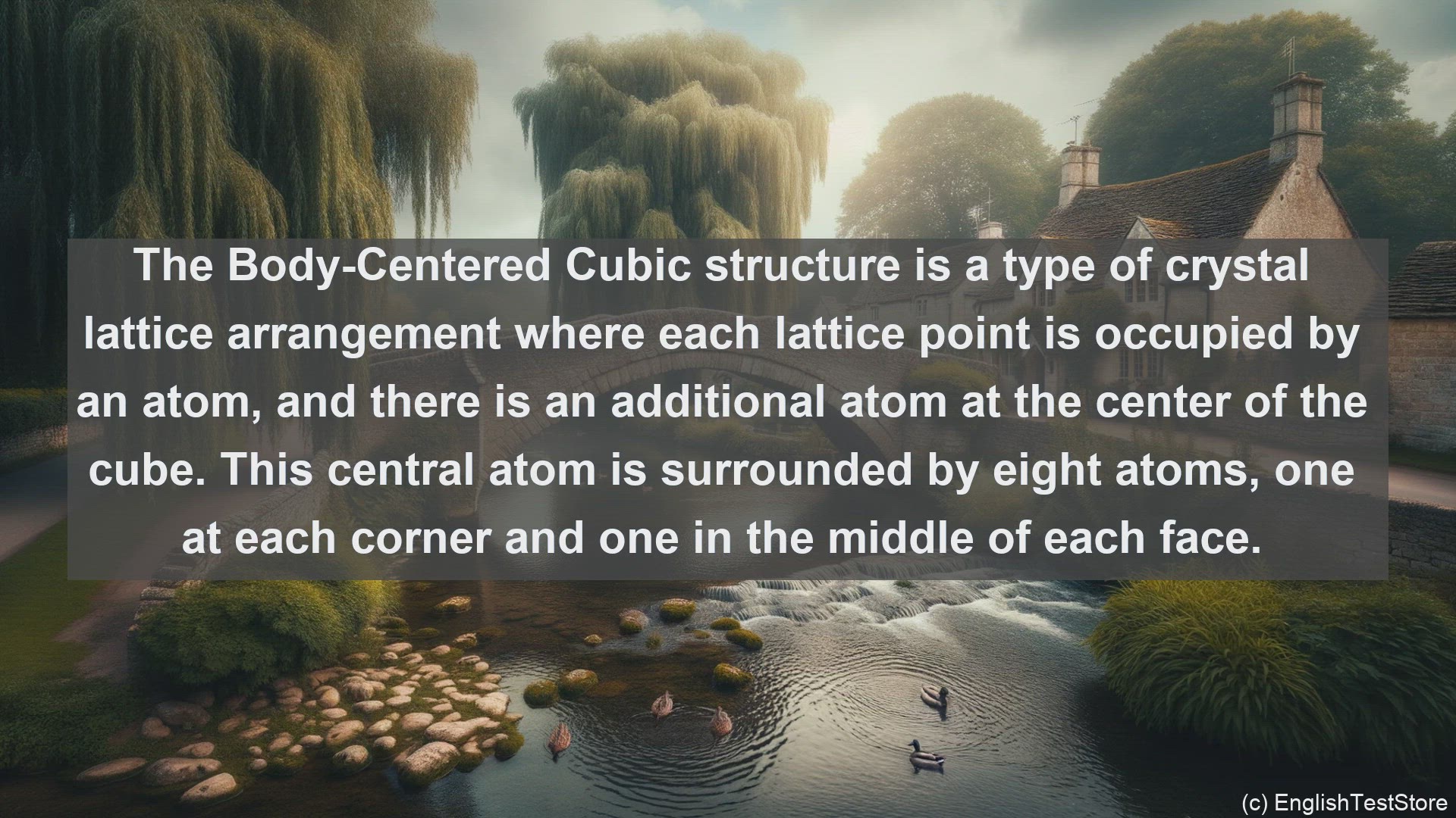 'Video thumbnail for Body centred cubic in science  definition and examples'