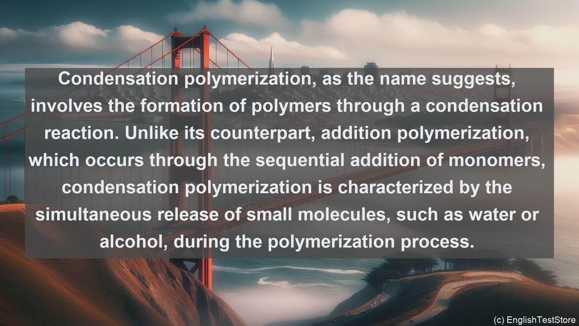 'Video thumbnail for Condensation polymerization in science  definition and examples'