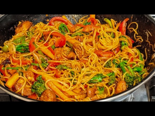 Video thumbnail for How To Make Stir Fried Pasta/ One Pot meal/Simple Dinner