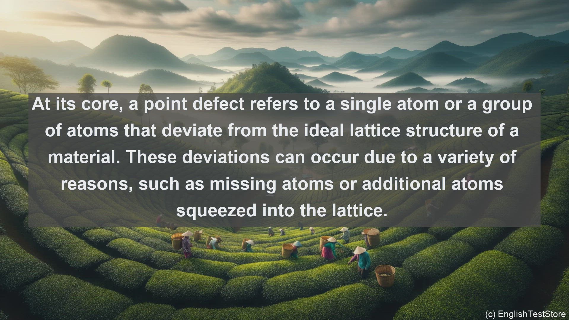 'Video thumbnail for Point defects in science  definition and examples'