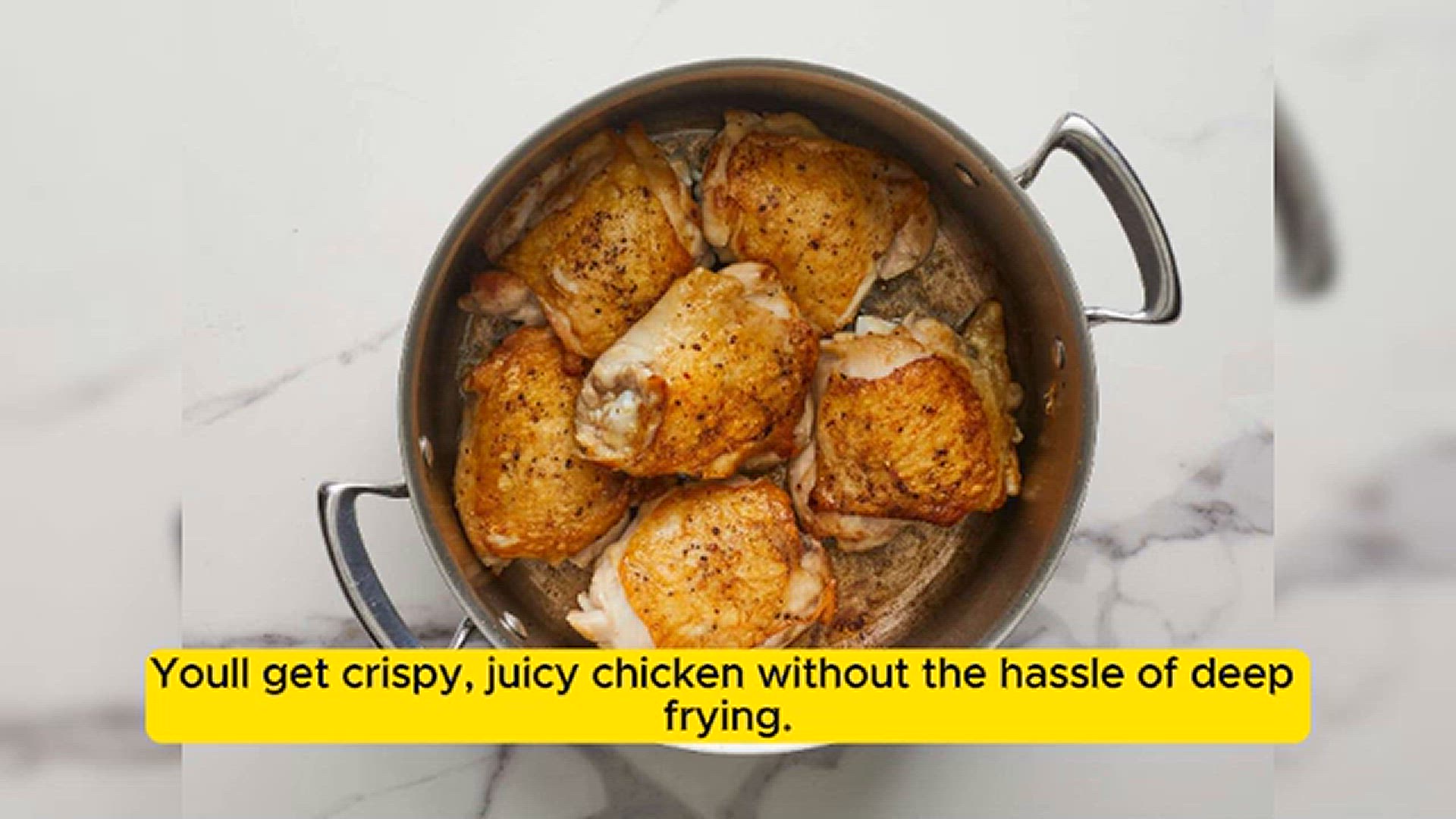 'Video thumbnail for Simple and Crispy One-Pot Fried Chicken'