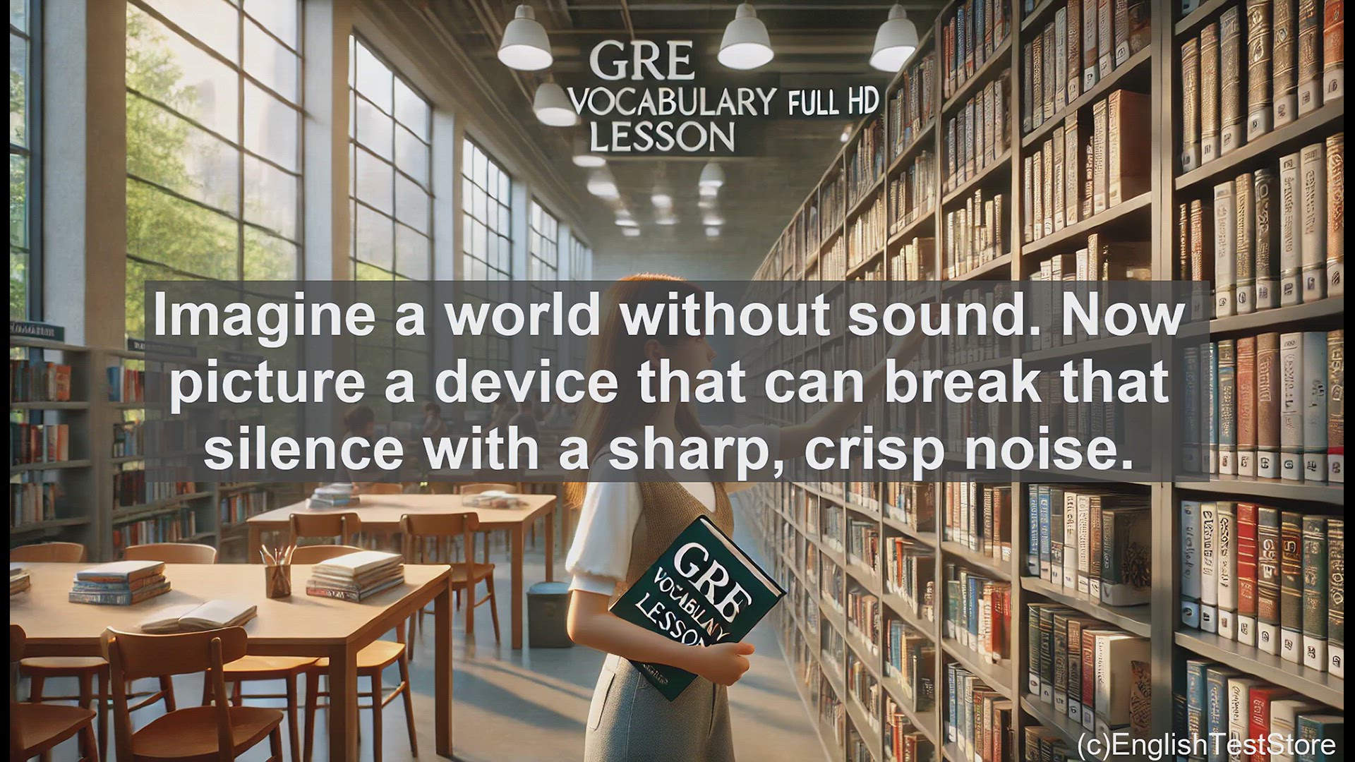 'Video thumbnail for GRE Vocabulary Lesson: The Clapper - Unlocking the Secrets of Sound'