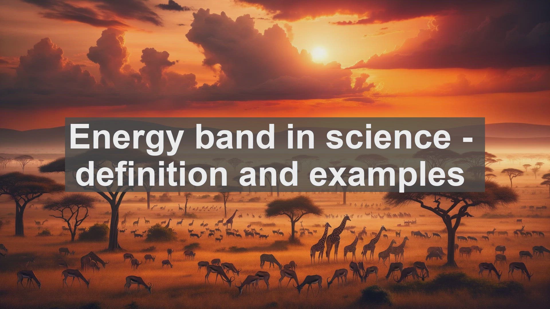 'Video thumbnail for Energy band in science  definition and examples'