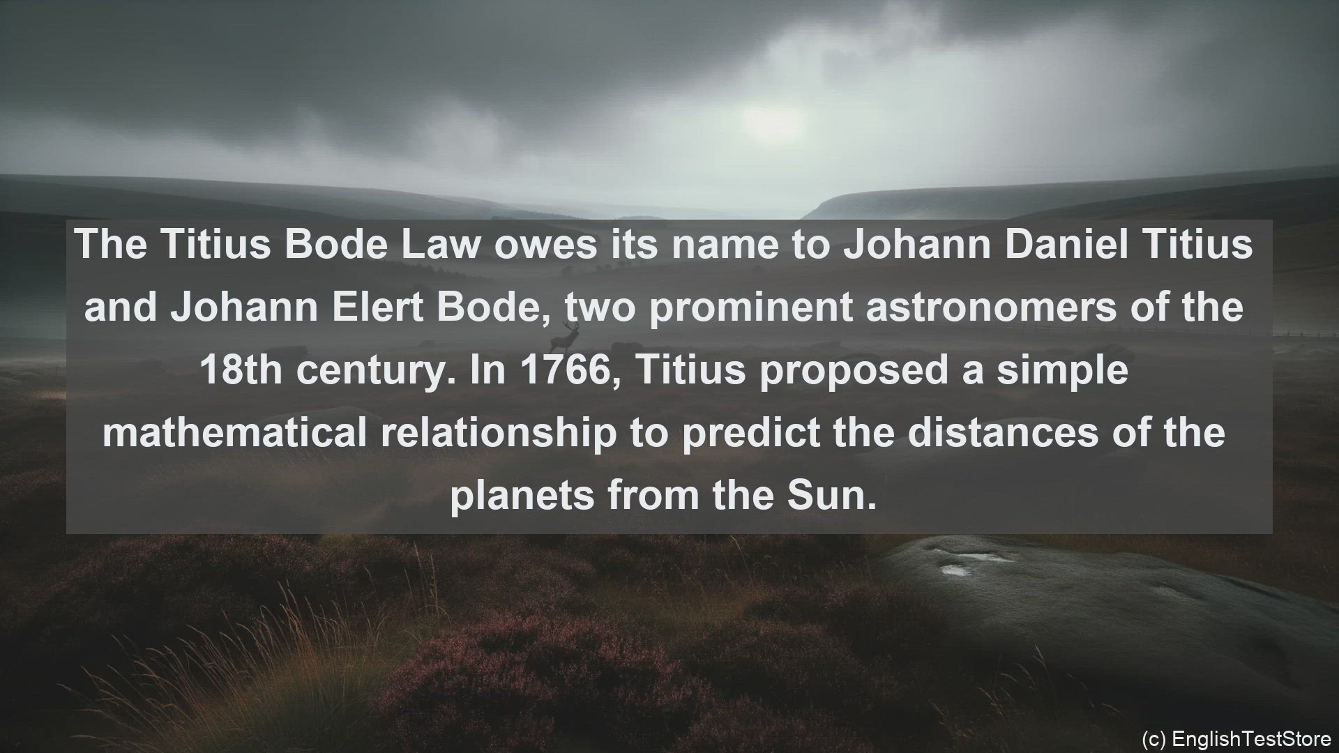 'Video thumbnail for Titius bode law in science  definition and examples'
