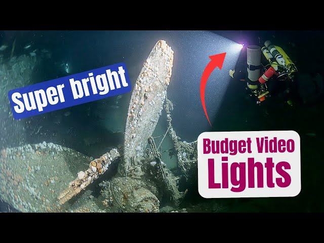 Video thumbnail for Super Bright Video Lights for Deep Wreck Diving - On A Budget