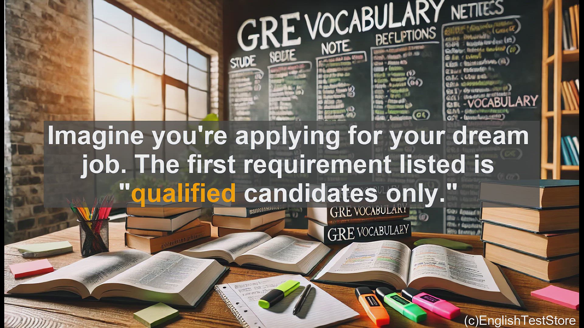 'Video thumbnail for GRE Vocabulary Lesson: Exploring the Meaning of 'Qualified''