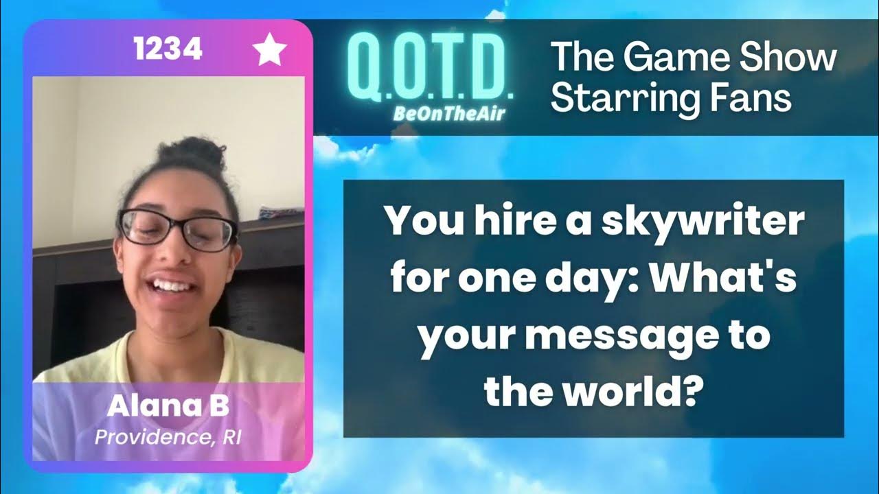 Video thumbnail for Our Favorite Answers: Alana is spreading empathy in the sky!