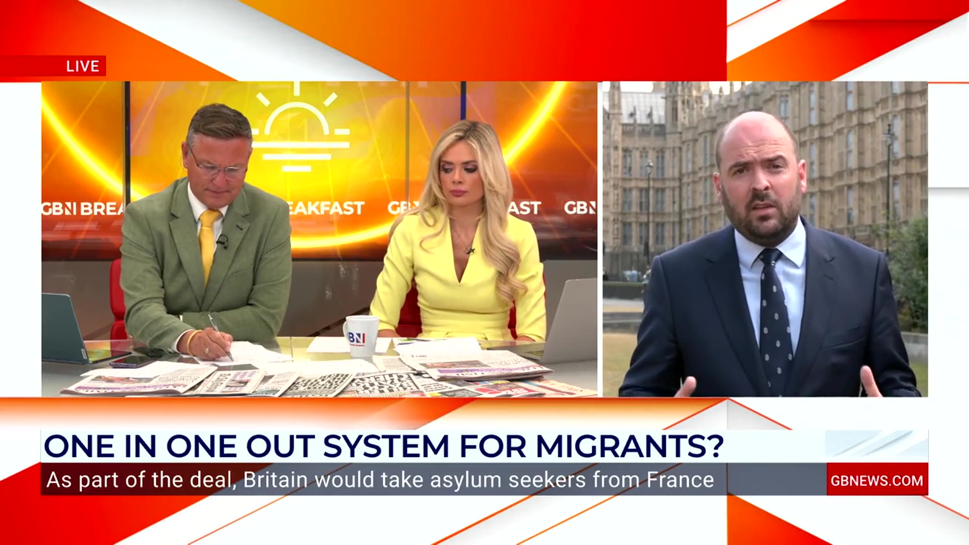 'Video thumbnail for WATCH: Richard Holden faces grilling on Tory immigration policy - 'We have been clear!''