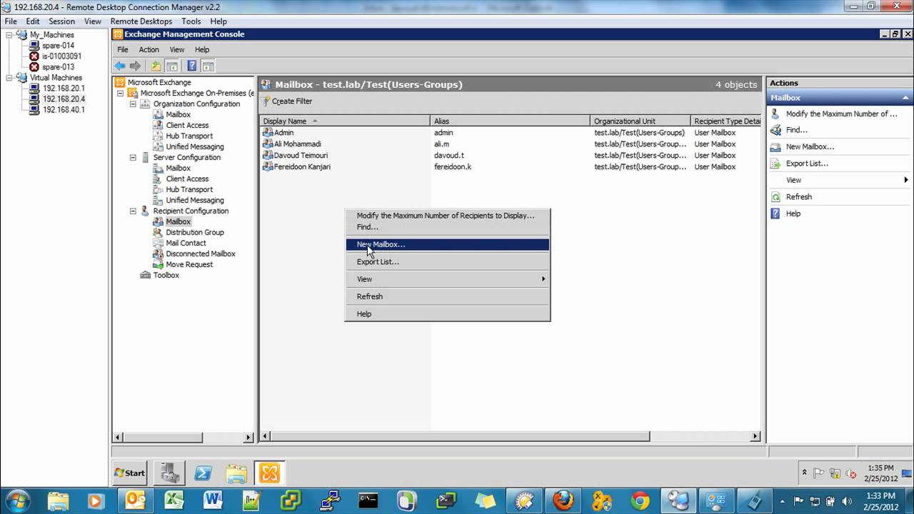 Video thumbnail for Exchange Server Linked Mailbox