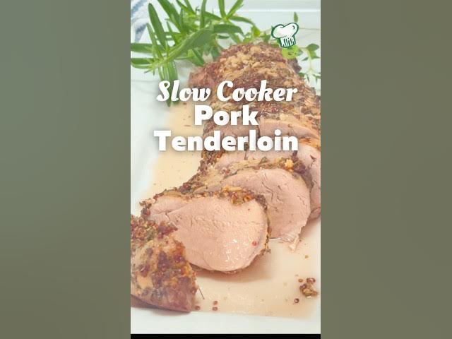 Video thumbnail for Slow Cooker Pork Tenderloin | High Protein Dinner 🐷 #shorts