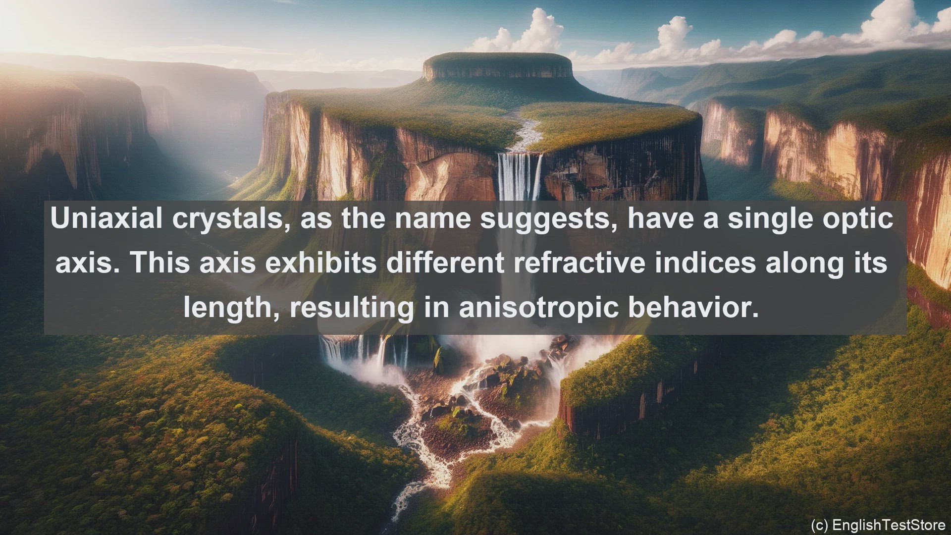 'Video thumbnail for Uniaxial crystals in science  definition and examples'