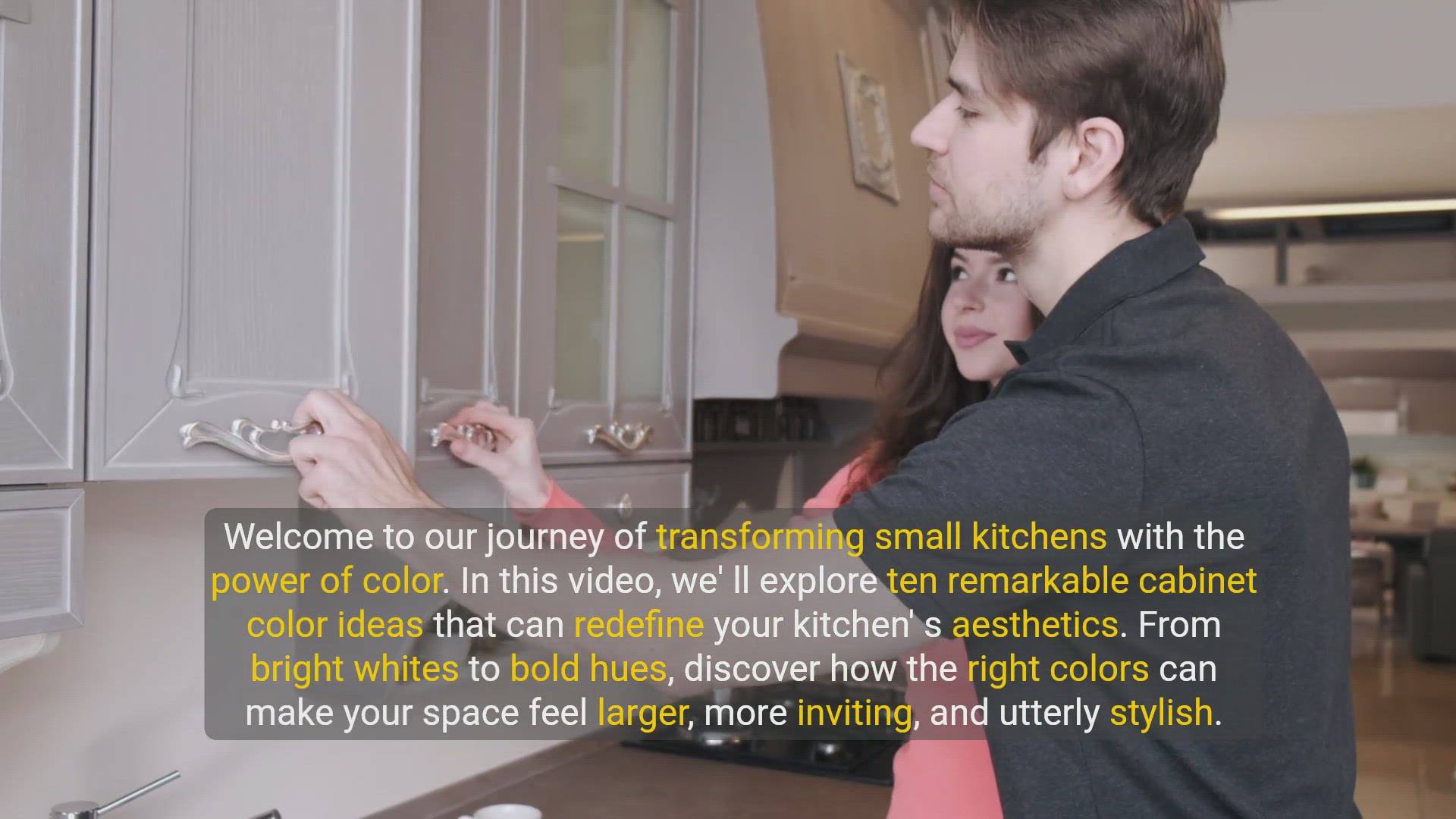 'Video thumbnail for 10 Amazing Cabinet Color Ideas for Your Small Kitchen'