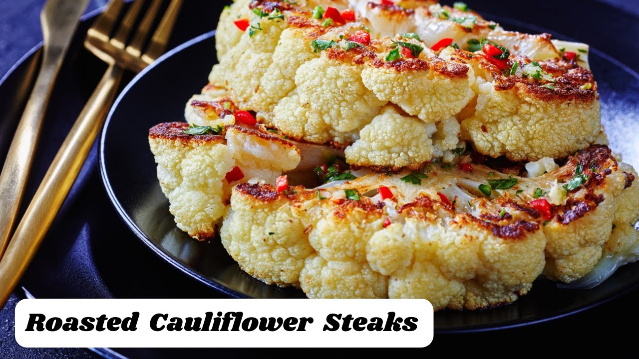 Video thumbnail for Roasted Cauliflower Steaks with Lemon and Garlicz: video blog