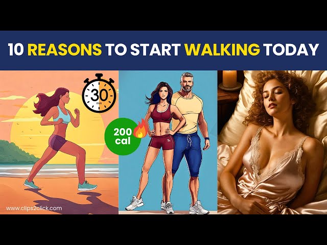 'Video thumbnail for 10 Secret Benefits of Walking Everyday - Walk 30 Minutes a Day'