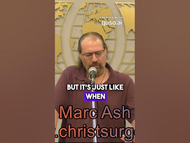 'Video thumbnail for Walk in My Shoes --Pastor Marc Ash -- Sermon in Christ Surge section  youtube..com/@AshVariety'