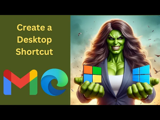 'Video thumbnail for How to Create a Desktop Shortcut for Gmail in Windows 11 or 10 using Microsoft Edge | GearUpWindows'