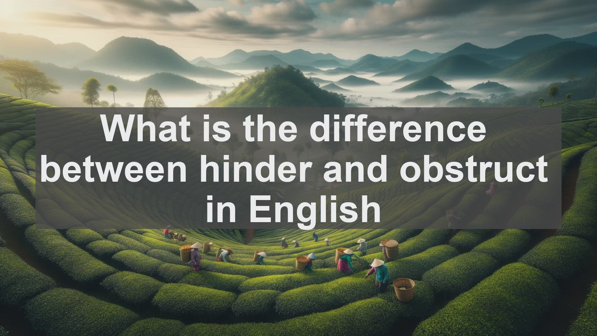 'Video thumbnail for What is the difference between hinder and obstruct in English?'