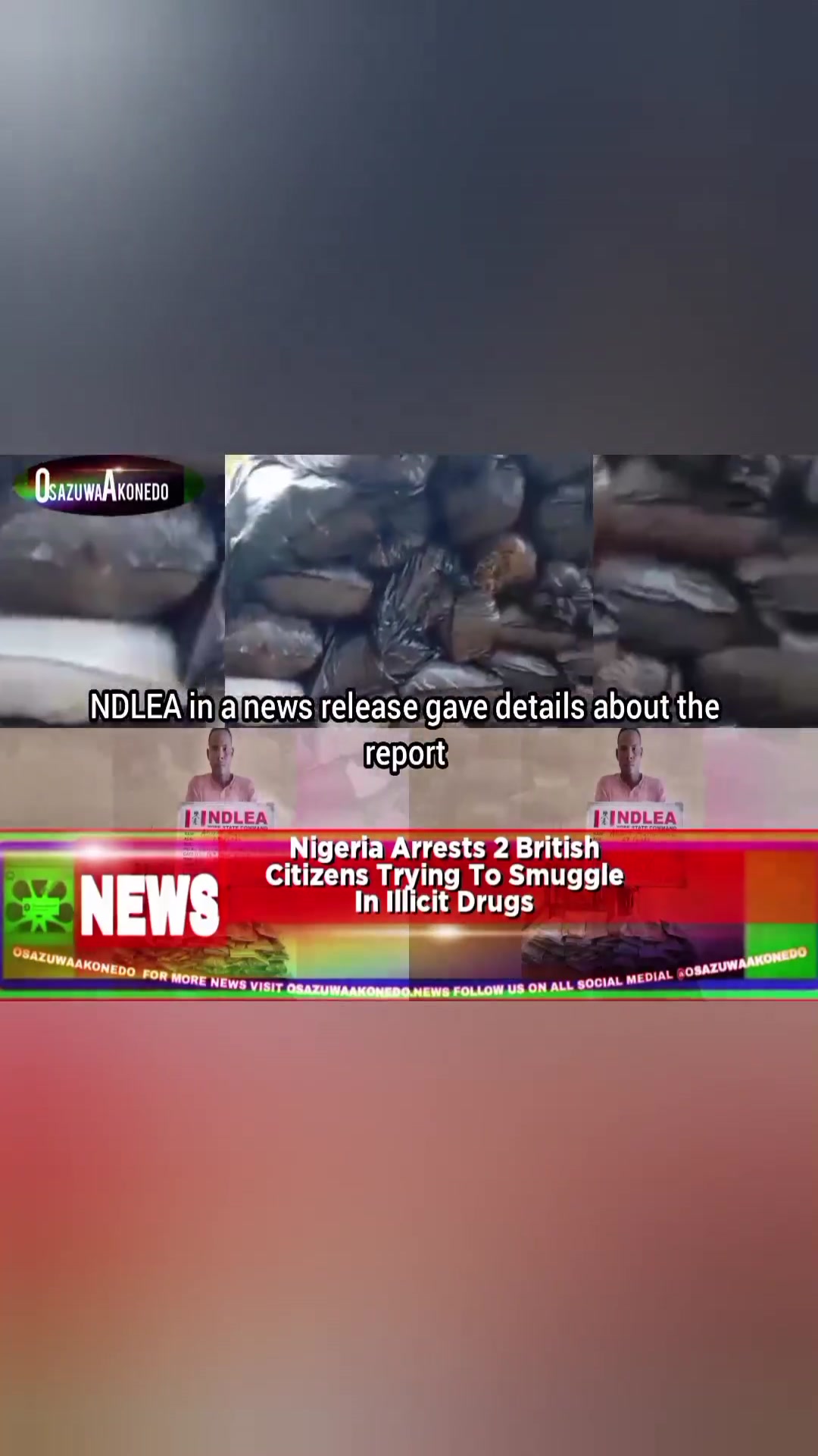 'Video thumbnail for Nigeria Arrests 2 British Citizens Trying To Smuggle In Illicit Drugs '