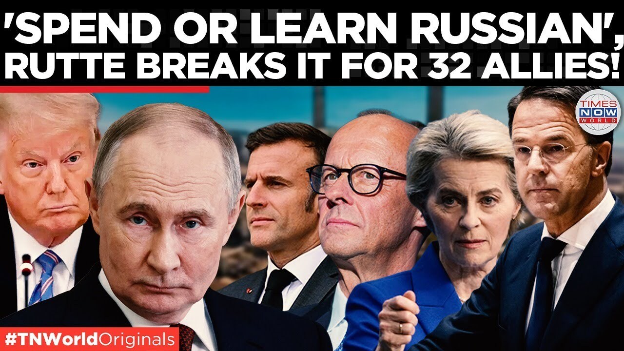 'Video thumbnail for NATO's Rutte Pushes for Major Defense Spending Surge to Counter Russia | Times Now World'