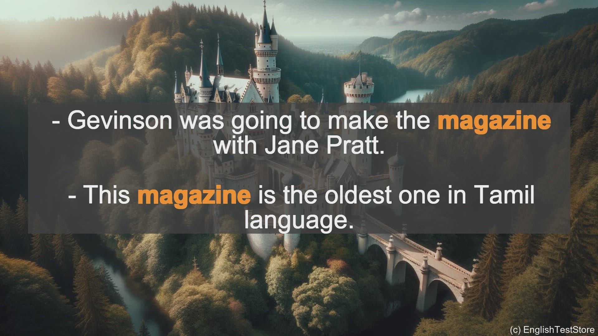 'Video thumbnail for Magazine In Sentences - Examples Of Magazine In Sentences'