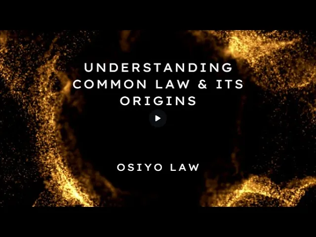 'Video thumbnail for Understanding Common Law & its Origins'